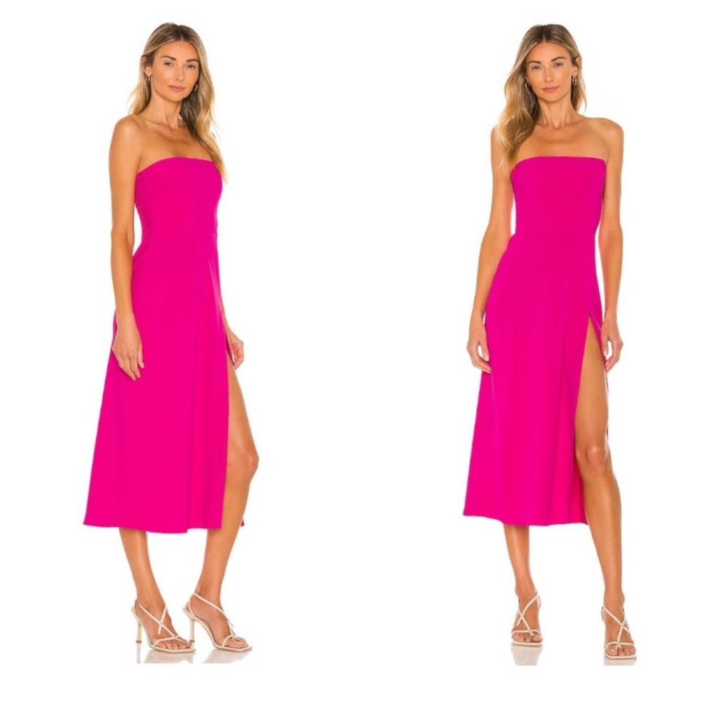 Like New - Amanda Uprichard - Pink Midi Dress - Size XS